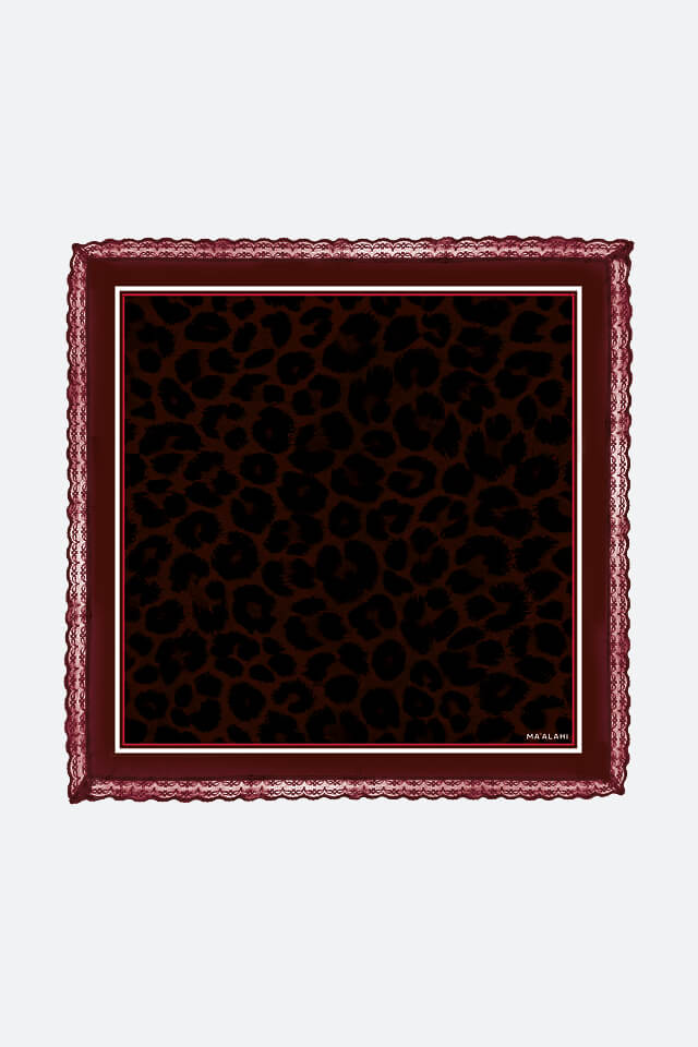 Bandana 55 Lace-Bordeaux