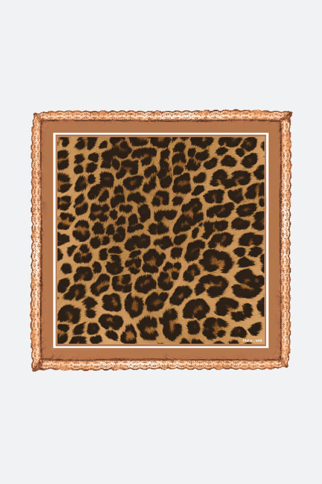 Bandana 55 Lace-Cognac