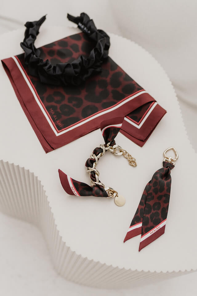 Bandana 43 Leo-Bordeaux