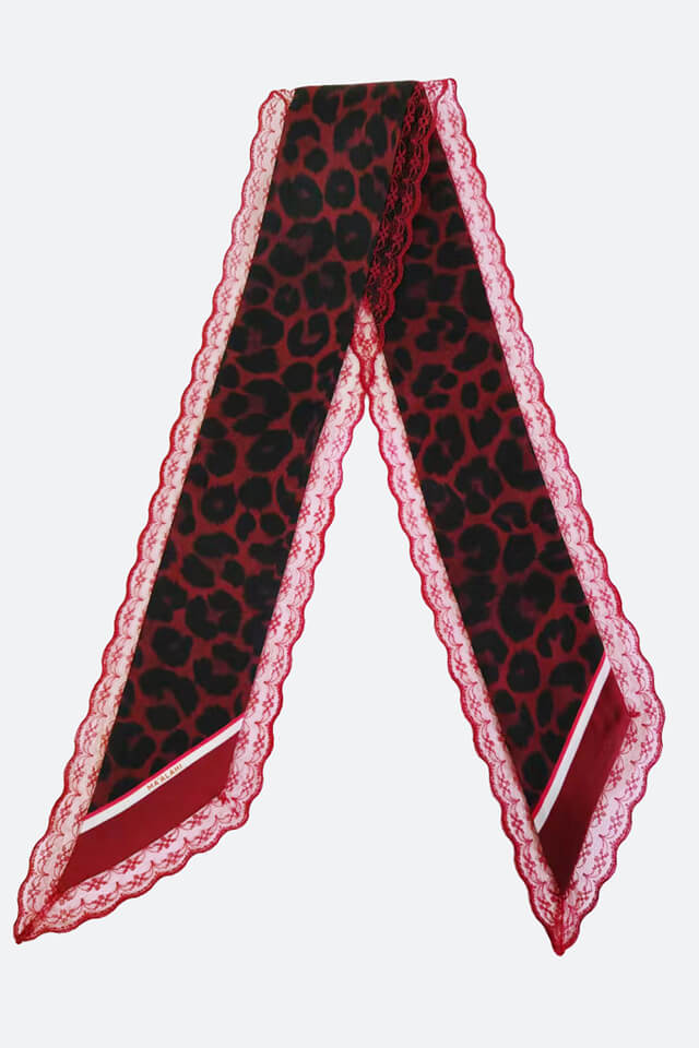 Twilly Lace Leo-Bordeaux